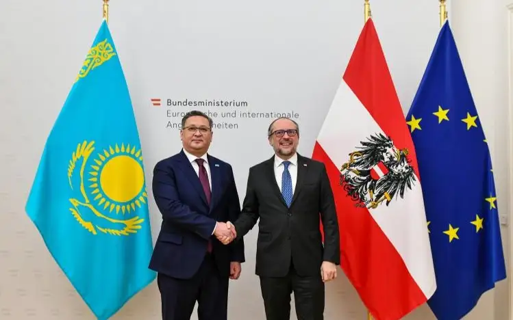 LE KAZAKHSTAN ET L'AUTRICHE CONSIDÈRENT UNE COOPÉRATION DANS DIVERS SECTEURS