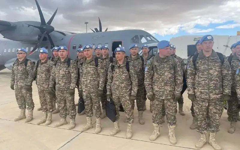 LES SOLDATS DE LA PAIX KAZAKHS ENTAMENT LEUR MISSION AU MOYEN-ORIENT