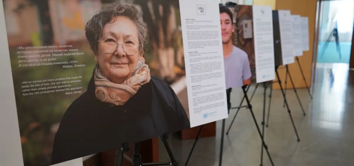 UNE EXPOSITION DES NATIONS UNIES À ASTANA PRÉSENTANT DES HISTOIRES INSPIRANTES DE CITOYENS KAZAKHS