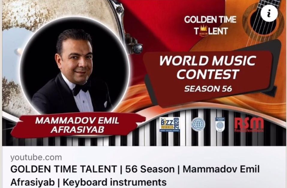 LONDRES : LE PIANISTE AZERBAÏDJANAIS EMIL AFRASIYAB REMPORTE LE GRAND PRIX "GOLDEN TIME TALENT"