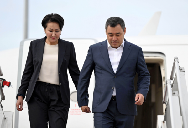 SADYR ZHAPAROV ARRIVE À PARIS POUR ASSISTER AUX JO DE PARIS 2024