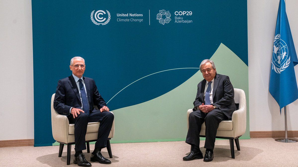 LE PRÉSIDENT DE LA COP29 ET LE SECRÉTAIRE GÉNÉRAL DES NATIONS UNIES SE CONCENTRENT SUR LES PRIORITÉS CLIMATIQUES