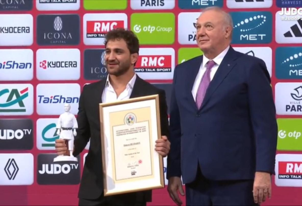 HIDAYAT HEYDAROV SACRÉ JUDOKA MASCULIN DE L'ANNÉE PAR LA FÉDÉRATION INTERNATIONALE DE JUDO