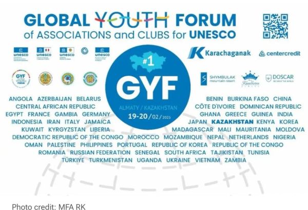 ALMATY ACCUEILLE LE PREMIER FORUM MONDIAL DE LA JEUNESSE DE L'UNESCO
