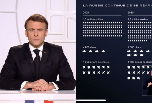 ALLOCUTION DE MACRON : « NOTRE DISSUASION NUCLÉAIRE A TOUJOURS JOUÉ UN RÔLE DANS LA PRÉSERVATION DE LA PAIX ET DE LA SÉCURITÉ EN EUROPE »