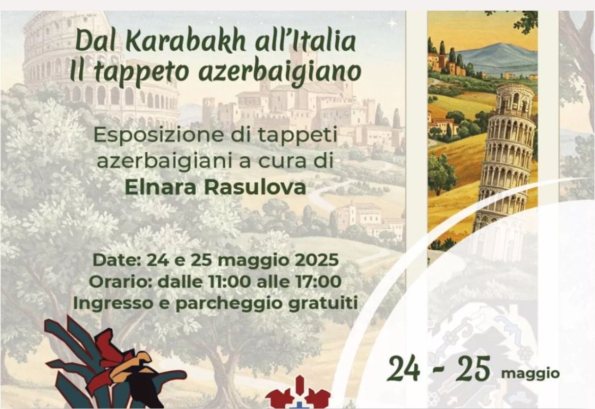 LES TAPIS AZERBAÏDJANAIS DU KARABAKH FONT LEURS DÉBUTS EN ITALIE À CASSINO