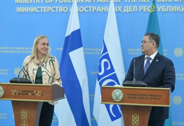LA FINLANDE ET LE KAZAKHSTAN CONFIRMENT LEUR VOLONTÉ DE RENFORCER LA COOPÉRATION AU SEIN DE L'OSCE