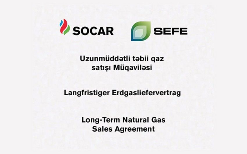 ÉNERGIE: LE GROUPE AZERBAÏDJANAIS SOCAR SIGNE UN ACCORD DE FOURNITURE DE GAZ DE 10 ANS AVEC LA SOCIÉTÉ ALLEMANDE SEFE