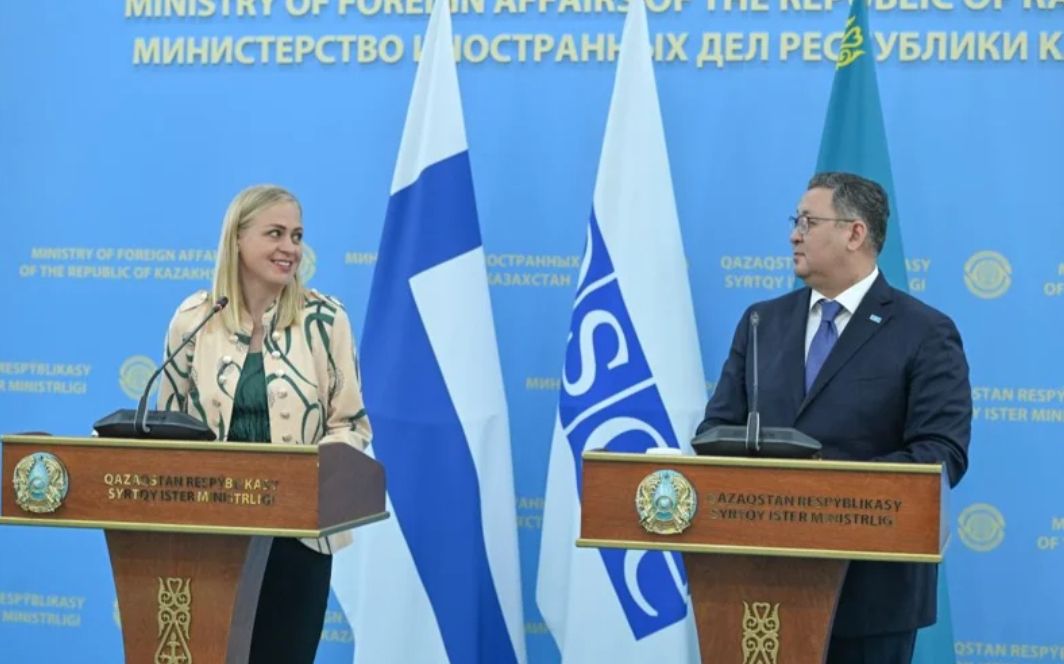 LA FINLANDE ET LE KAZAKHSTAN CONFIRMENT LEUR VOLONTÉ DE RENFORCER LA COOPÉRATION AU SEIN DE L'OSCE