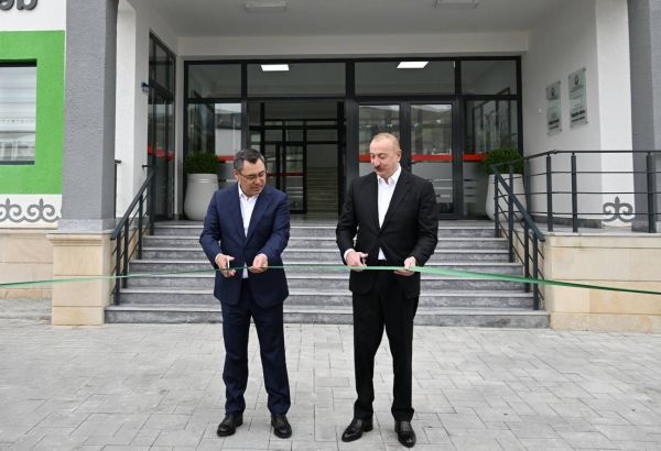 LES PRÉSIDENTS DE L'AZERBAÏDJAN ET DU KIRGHIZSTAN INAUGURENT UN VILLAGE RECONSTRUIT DANS LA RÉGION DU KARABAKH