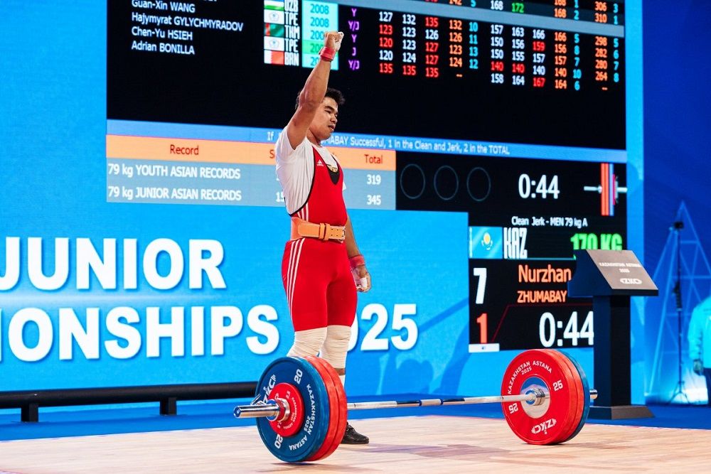 LE KAZAKHSTAN DOMINE LES CHAMPIONNATS ASIATIQUES D'HALTÉROPHILIE JEUNES ET JUNIORS AVEC 50 MÉDAILLES