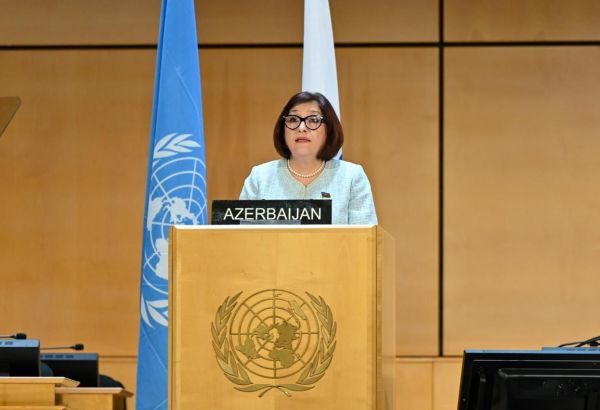 LA PRÉSIDENTE DU PARLEMENT AZERBAÏDJANAIS PRÉSIDE LES DISCUSSIONS GÉNÉRALES DE LA CONFÉRENCE INTERPARLEMENTAIRE À GENÈVE
