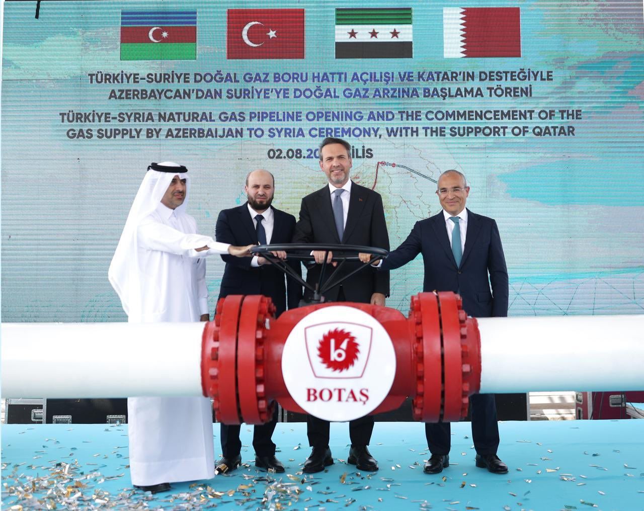 LE QATAR, LA SYRIE, LA TURQUIE ET L'AZERBAÏDJAN AFFIRMENT L'IMPORTANCE STRATÉGIQUE DES LIVRAISONS DE GAZ À ALEP