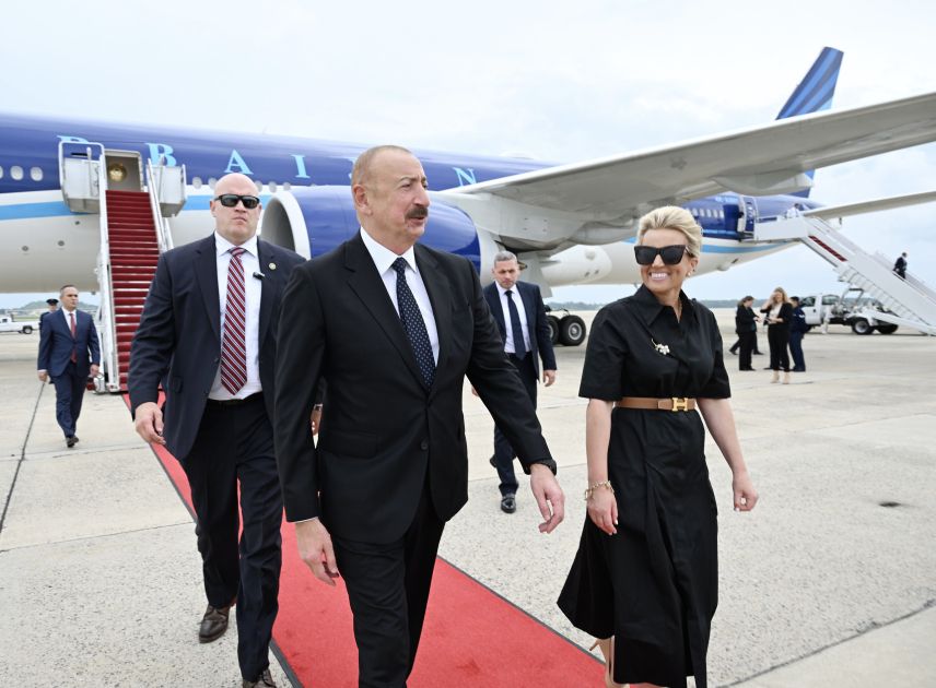 LE PRÉSIDENT AZERBAÏDJANAIS ILHAM ALIYEV ARRIVE AUX ÉTATS-UNIS POUR UNE VISITE DE TRAVAIL