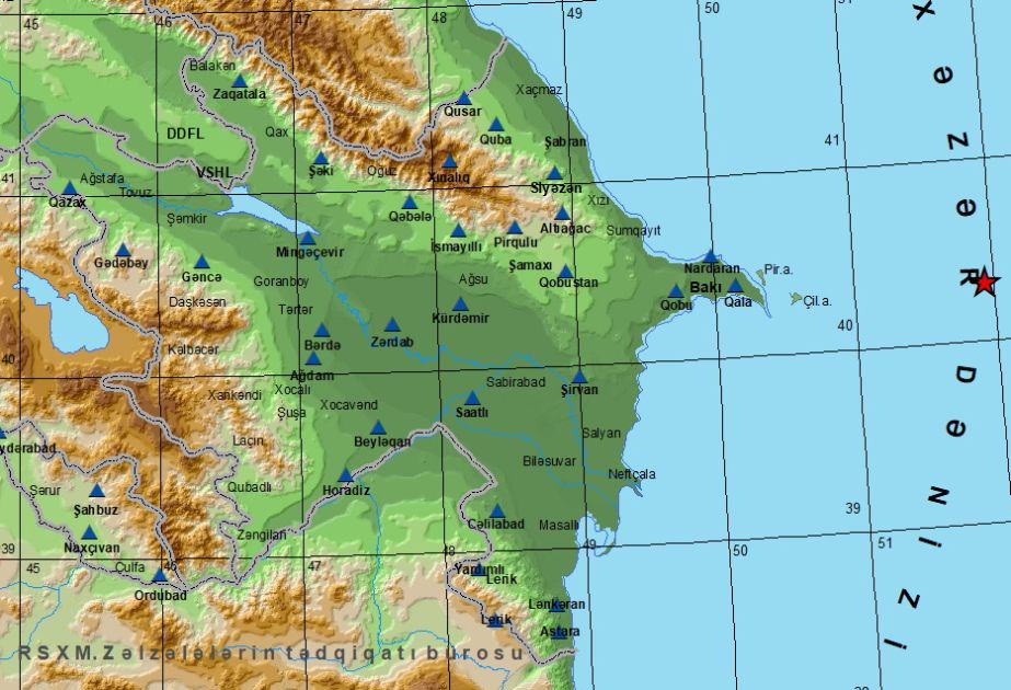 ACTIVITÉ SISMIQUE DANS LA RÉGION DE LA MER CASPIENNE