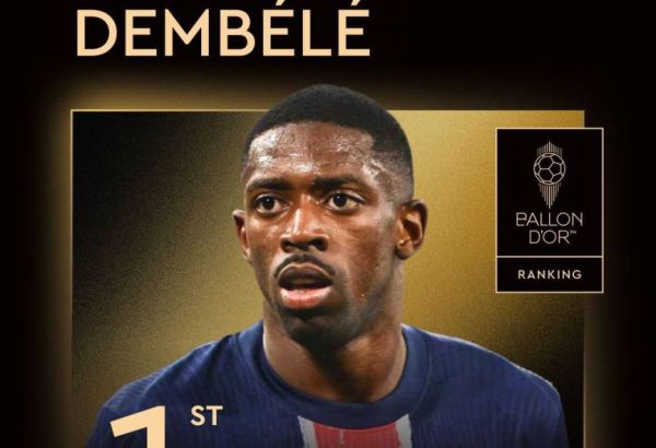 OUSMANE DEMBÉLÉ,  DU PSG REMPORTE LE BALLON D’OR