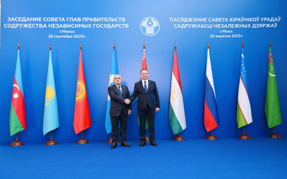 LE PREMIER MINISTRE AZERBAIDJANAIS ALI ASSADOV PARTICIPE À LA RÉUNION DU CONSEIL DES CHEFS DE GOUVERNEMENT DE LA CEI