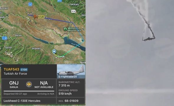 UN AVION MILITAIRE TURC S'ECRASE A LA FRONTIERE ENTRE L'AZERBAÏDJAN ET LA GEORGIE