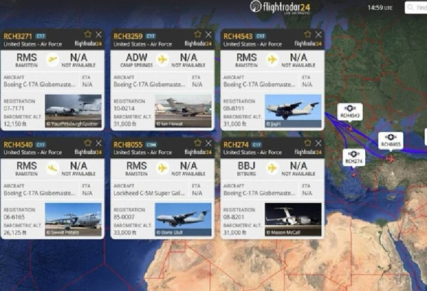 DES MEDIAS ONT RAPPORTE QUE DEUX AVIONS MILITAIRES DE L'US AIR FORCE AVAIENT ATTERRI AU TURKMENISTAN
