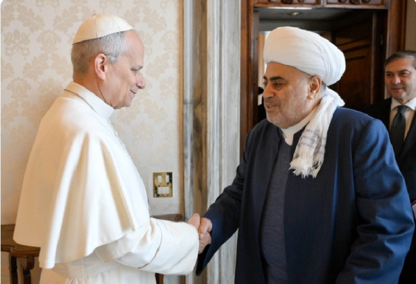 LE SHEIKH-UL-ISLAM ALLAHCHUKUR PACHAZADEH S'EST RENDU AU VATICAN