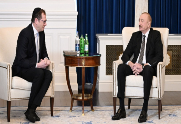 LE PRESIDENT ILHAM ALIYEV RENCONTRE LE DIRECTEUR GENERAL DE L'AIPAC A WASHINGTON