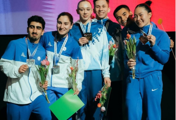 L'AZERBAIDJAN A REMPORTE DEUX MEDAILLES LORS DE L'ETAPE DE LA COUPE DU MONDE DE TRAMPOLINE AUX PAYS-BAS