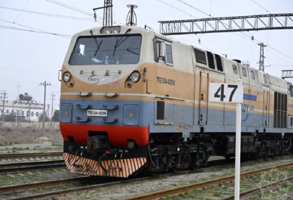 UNE AIDE HUMANITAIRE RUSSE A DESTINATION DE L'IRAN EST ARRIVEE A LA GARE DE GARADAGH