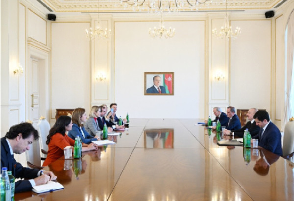 ILHAM ALIYEV A RECU A BAKOU LA HAUTE REPRESENTANTE DE L'UNION EUROPEENNE KAJA KALLAS