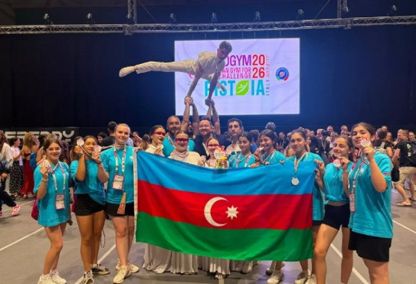 LA SELECTION AZERBAÏDJANAISE DE GYMNASTIQUE REMPORTE LE "EUROPEAN GYM FOR LIFE CHALLENGE" EN ITALIE