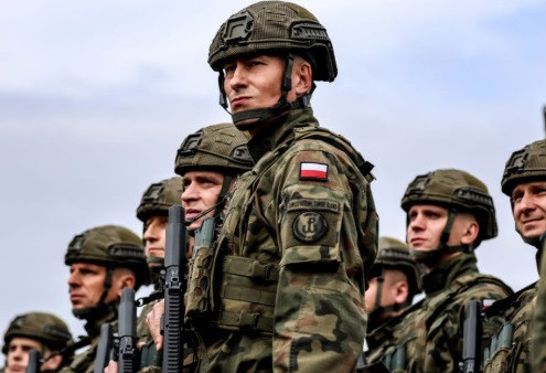 ENTRAÎNEMENT DE SOLDATS EUROPÉENS EN POLOGNE DANS LE CADRE DU CONFLIT EN UKRAINE
